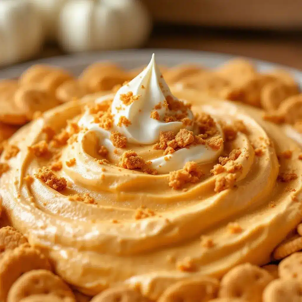 creamy pumpkin dip with gingersnaps preparation steps