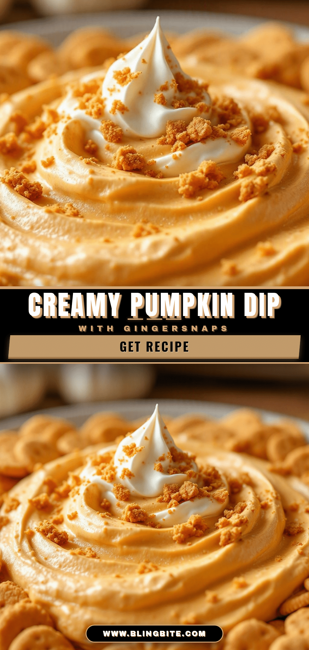 creamy pumpkin dip with gingersnaps recipe