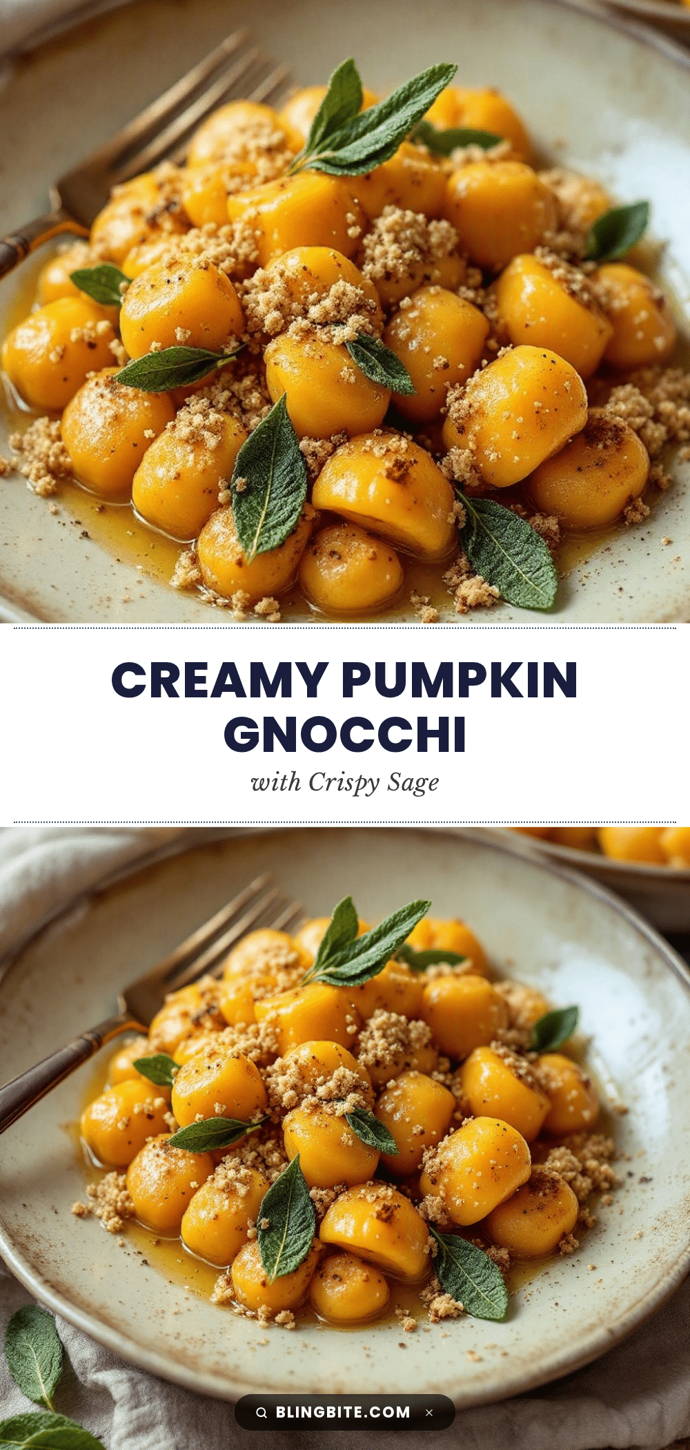creamy pumpkin gnocchi with crispy sage recipe
