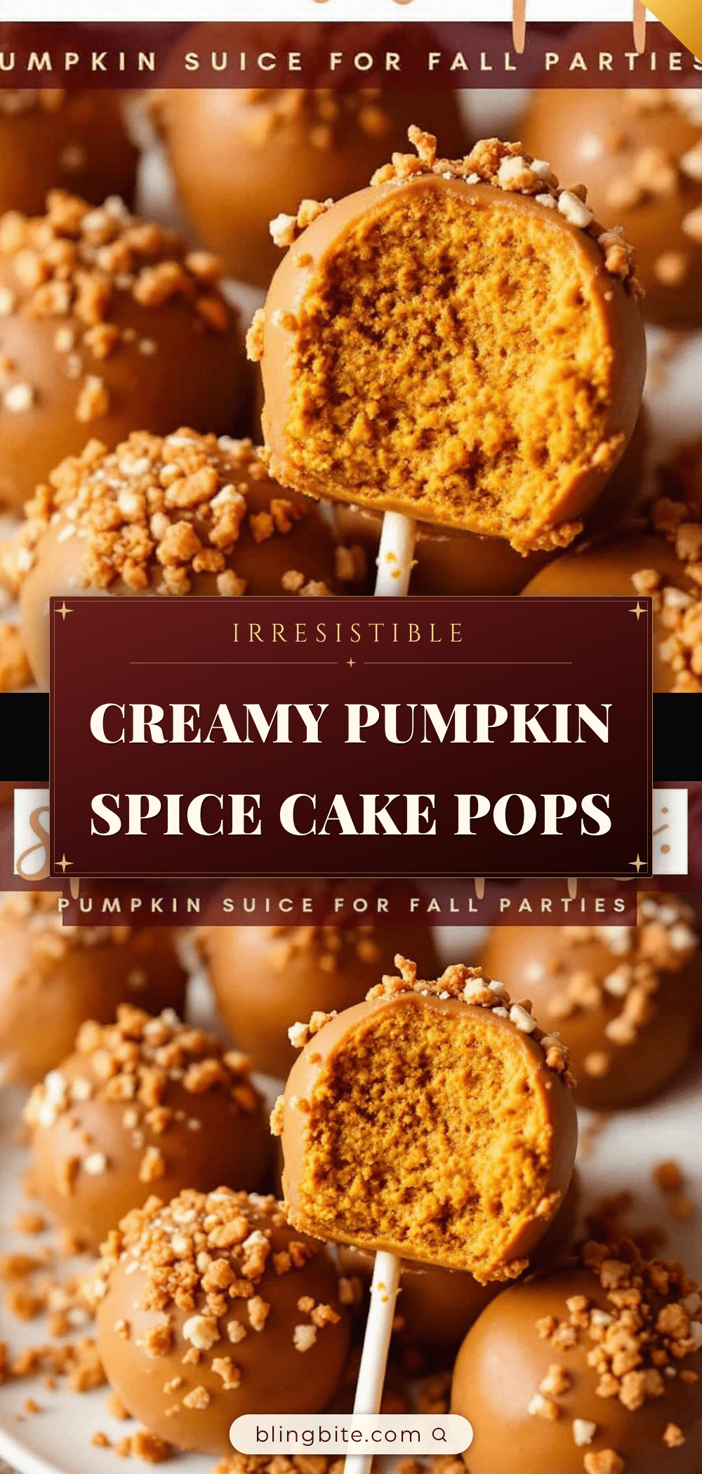 creamy pumpkin spice cake pops recipe