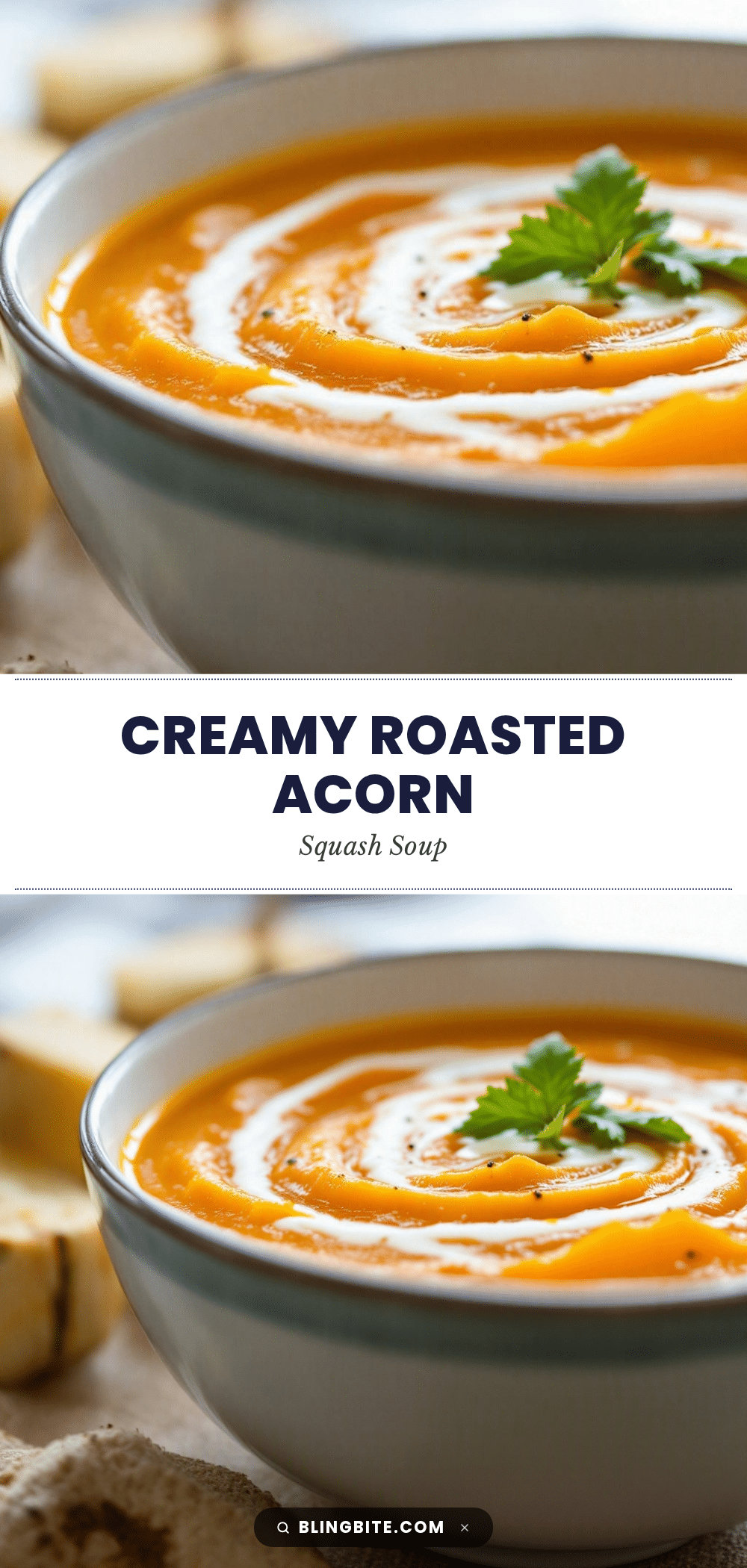 creamy roasted acorn squash soup recipe