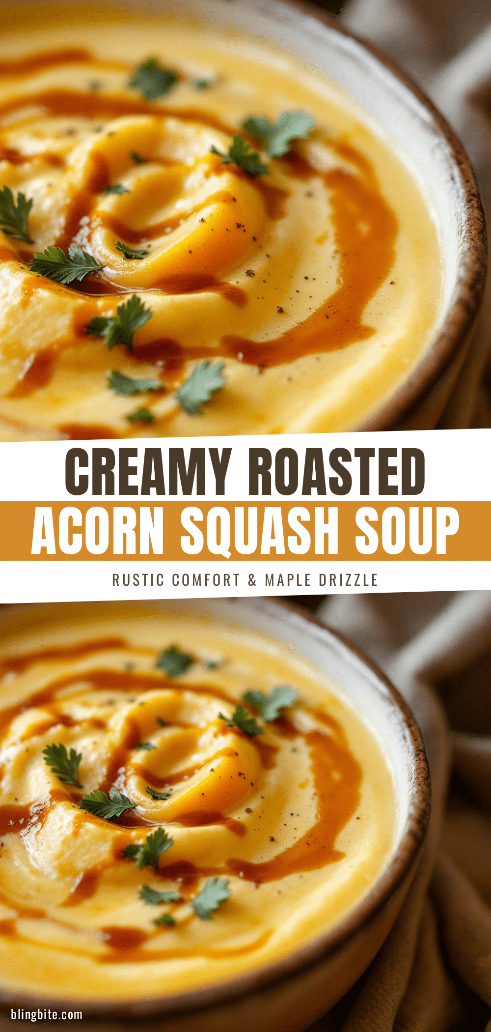 creamy roasted acorn squash soup recipe