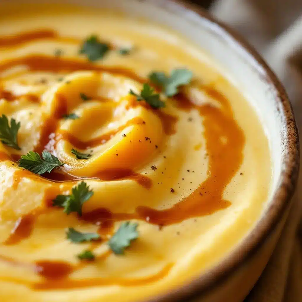 creamy roasted acorn squash soup - featured image