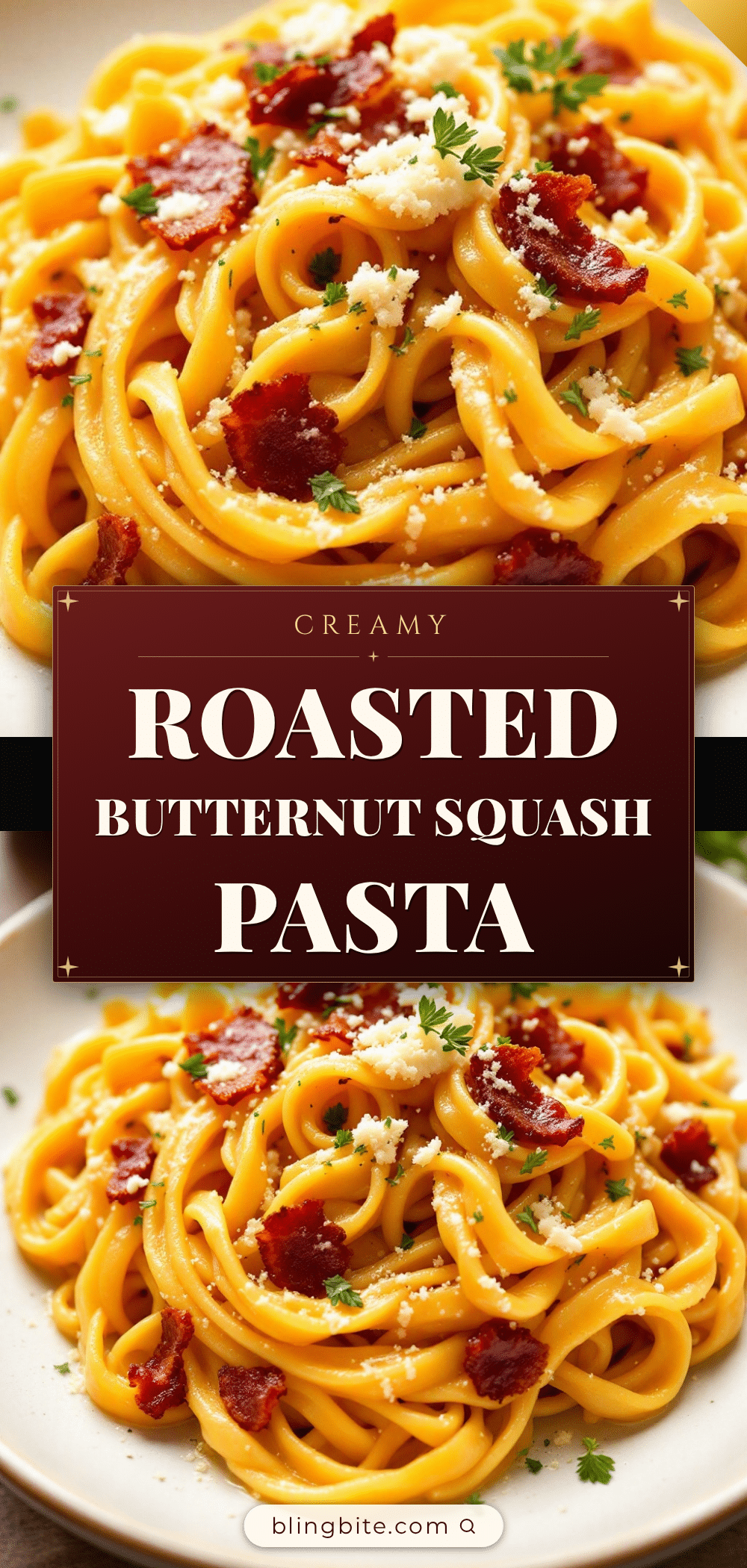 creamy roasted butternut squash pasta recipe