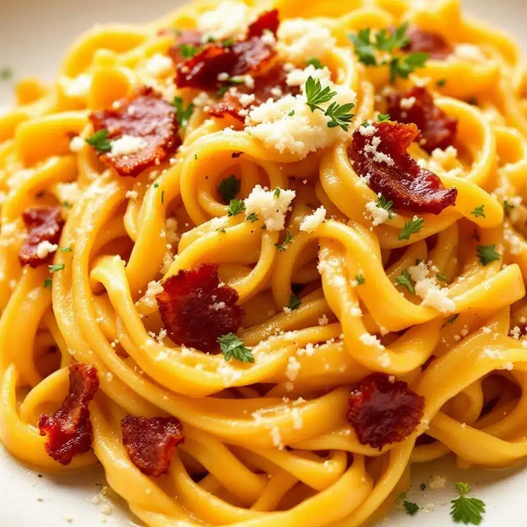 creamy roasted butternut squash pasta - featured image