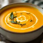 creamy roasted butternut squash soup - featured image