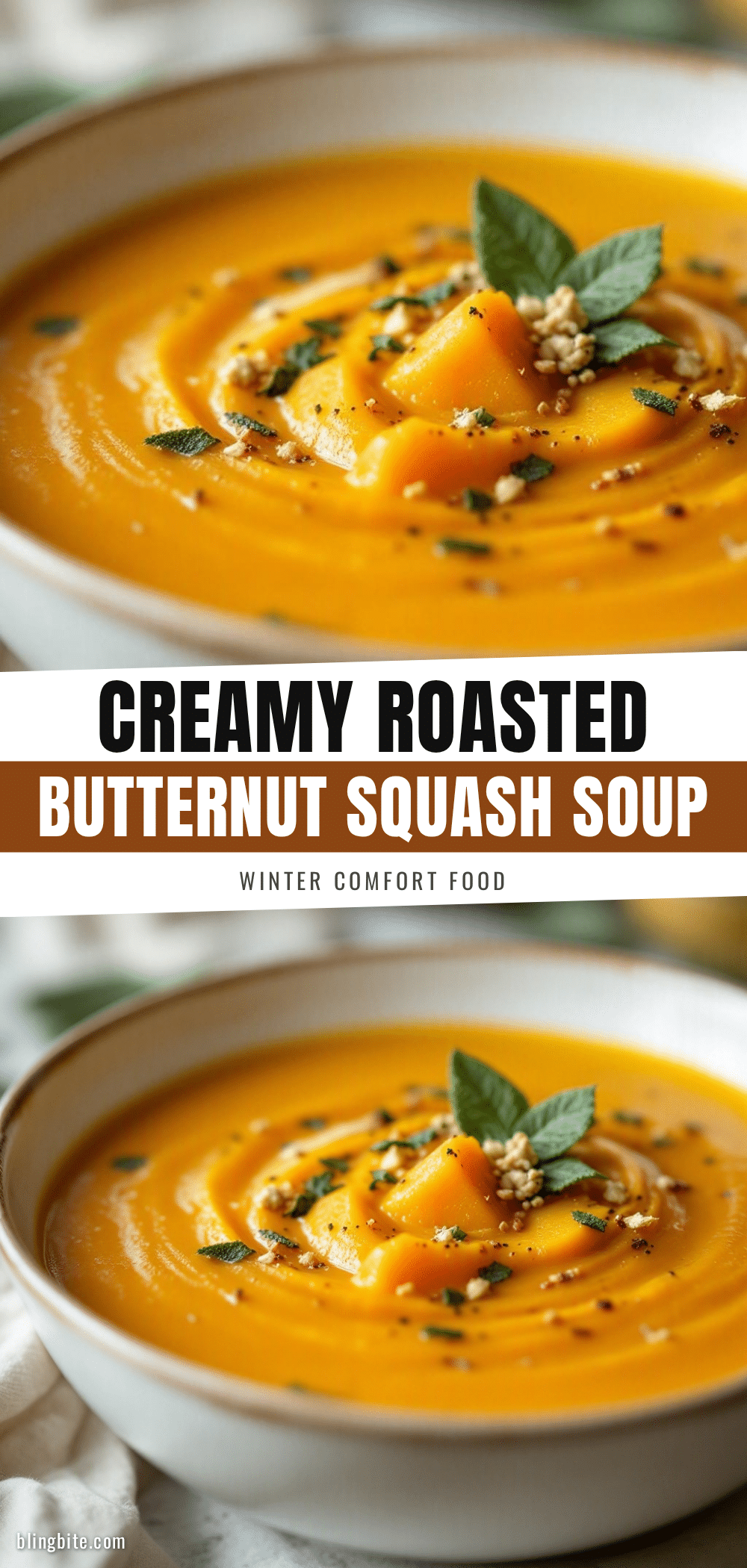 creamy roasted butternut squash soup recipe