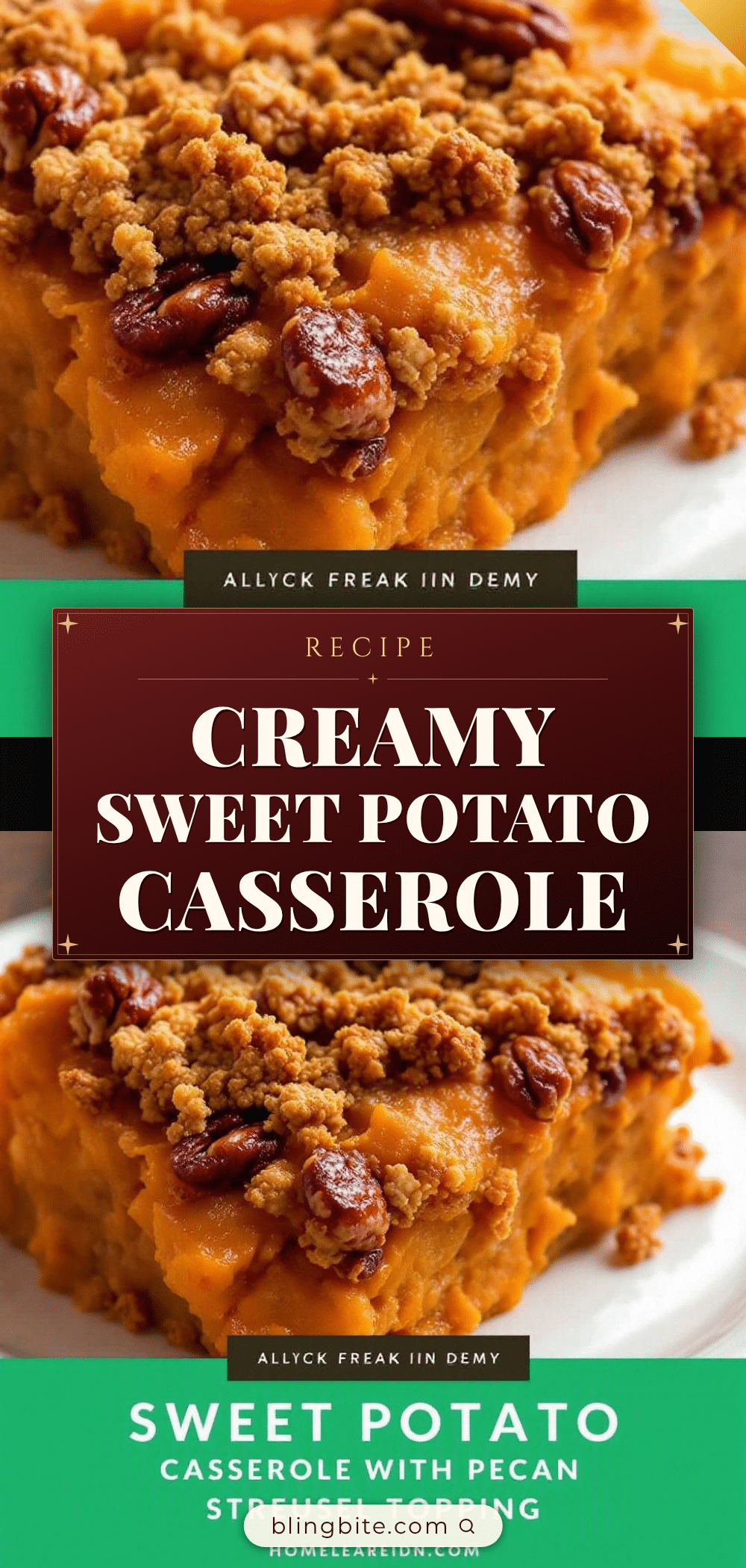 creamy sweet potato casserole recipe