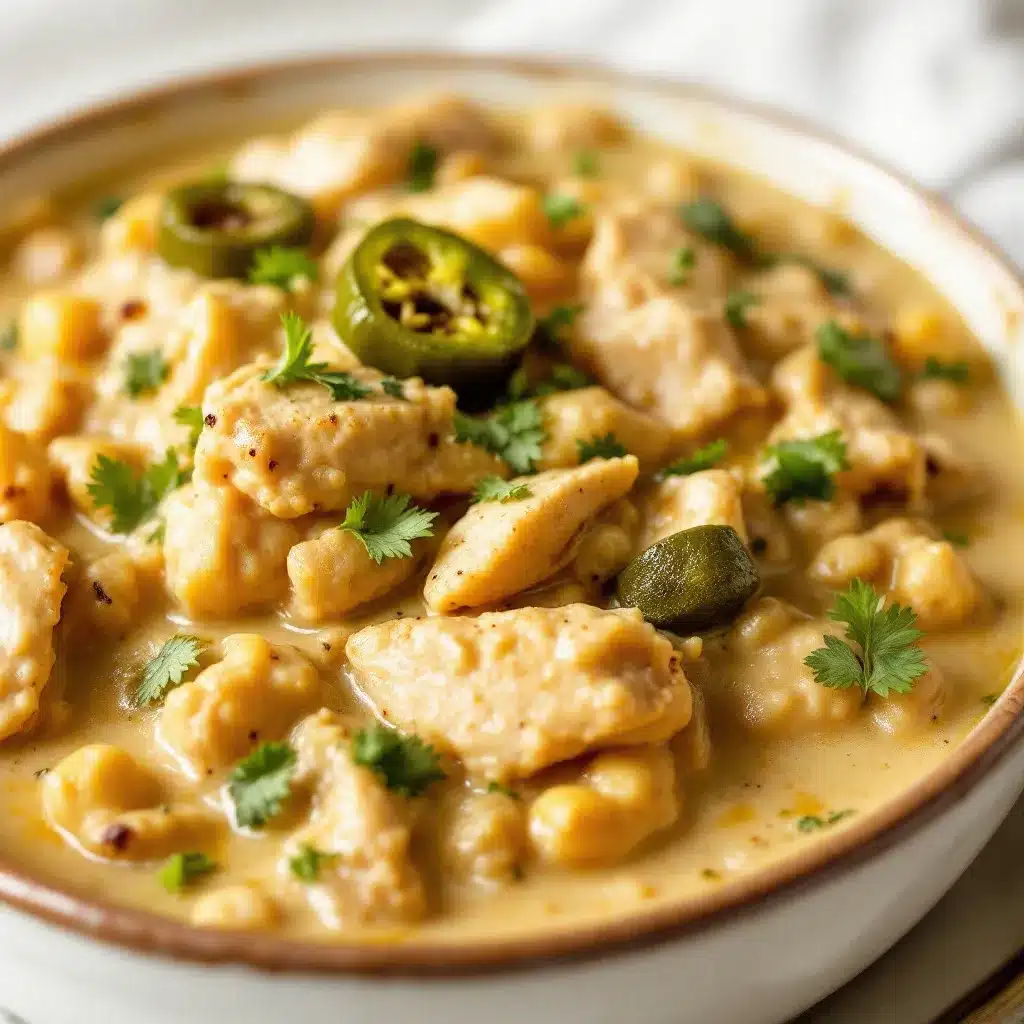 creamy white chicken chili with roasted poblanos preparation steps