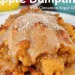 crispy apple dumplings - featured image