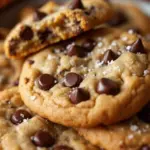 crispy bakery-style chocolate chip cookies - featured image