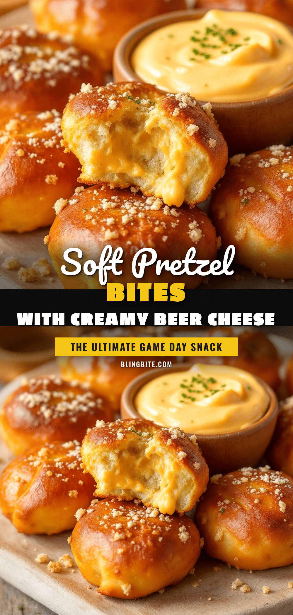 crispy Bavarian soft pretzel bites with beer cheese recipe