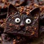 crispy black cat chocolate bark - featured image