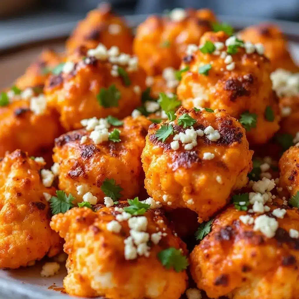 crispy buffalo cauliflower bites - featured image