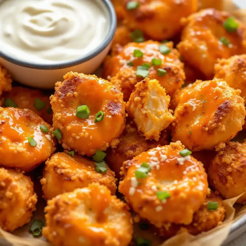 Crispy Buffalo Chicken Pretzel Bites preparation steps