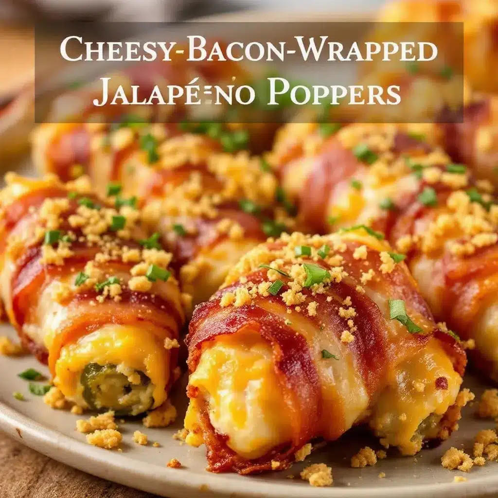crispy cheesy bacon-wrapped jalapeño poppers preparation steps