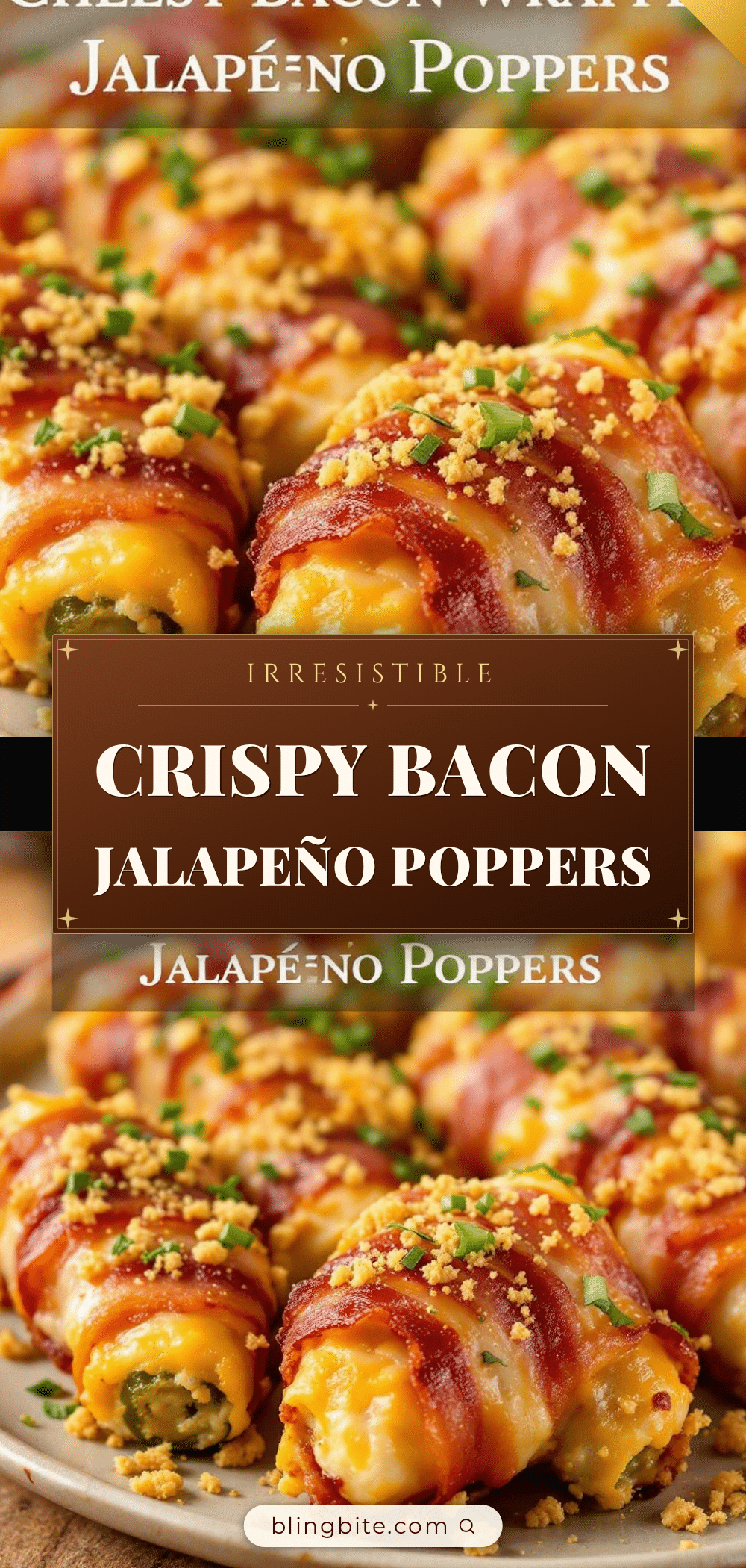 crispy cheesy bacon-wrapped jalapeño poppers recipe