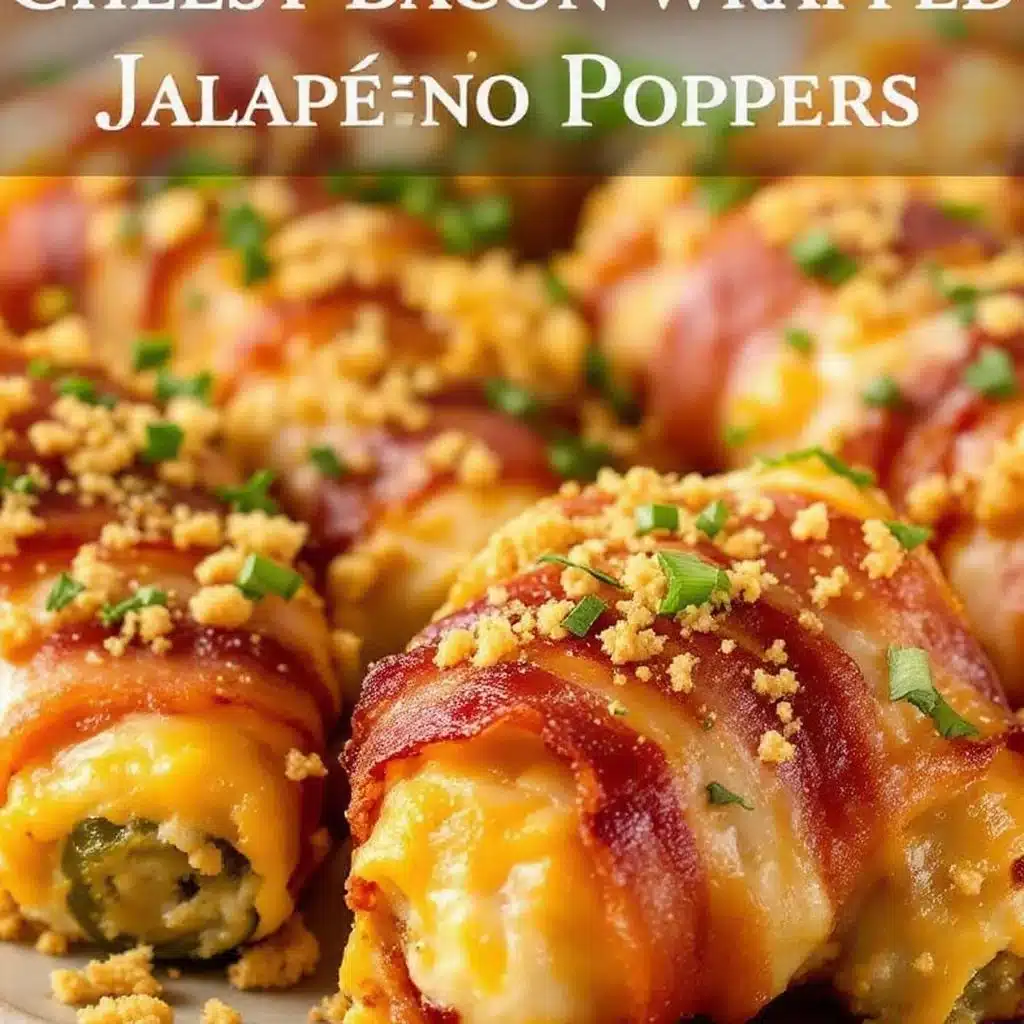 crispy cheesy bacon-wrapped jalapeño poppers - featured image
