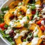 crispy delicata squash rings - featured image