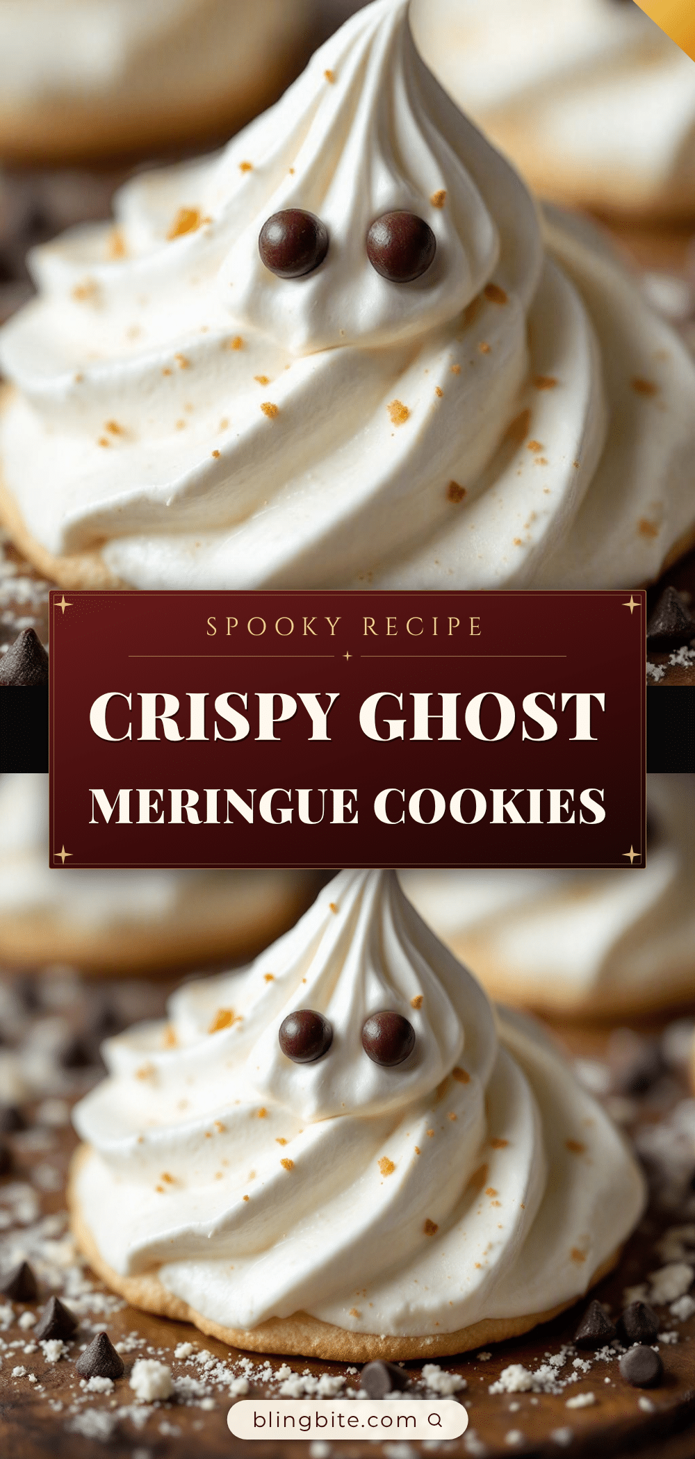 crispy ghost meringue cookies recipe