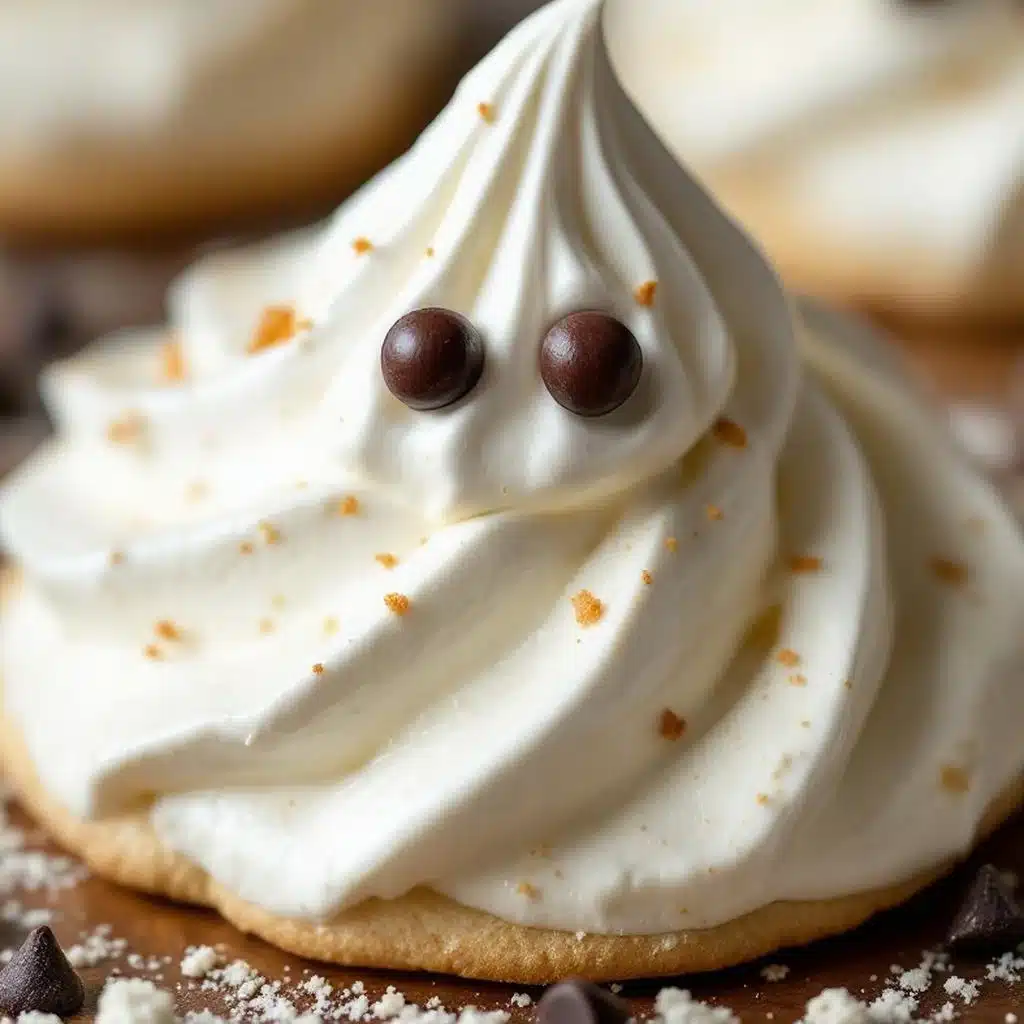 crispy ghost meringue cookies - featured image