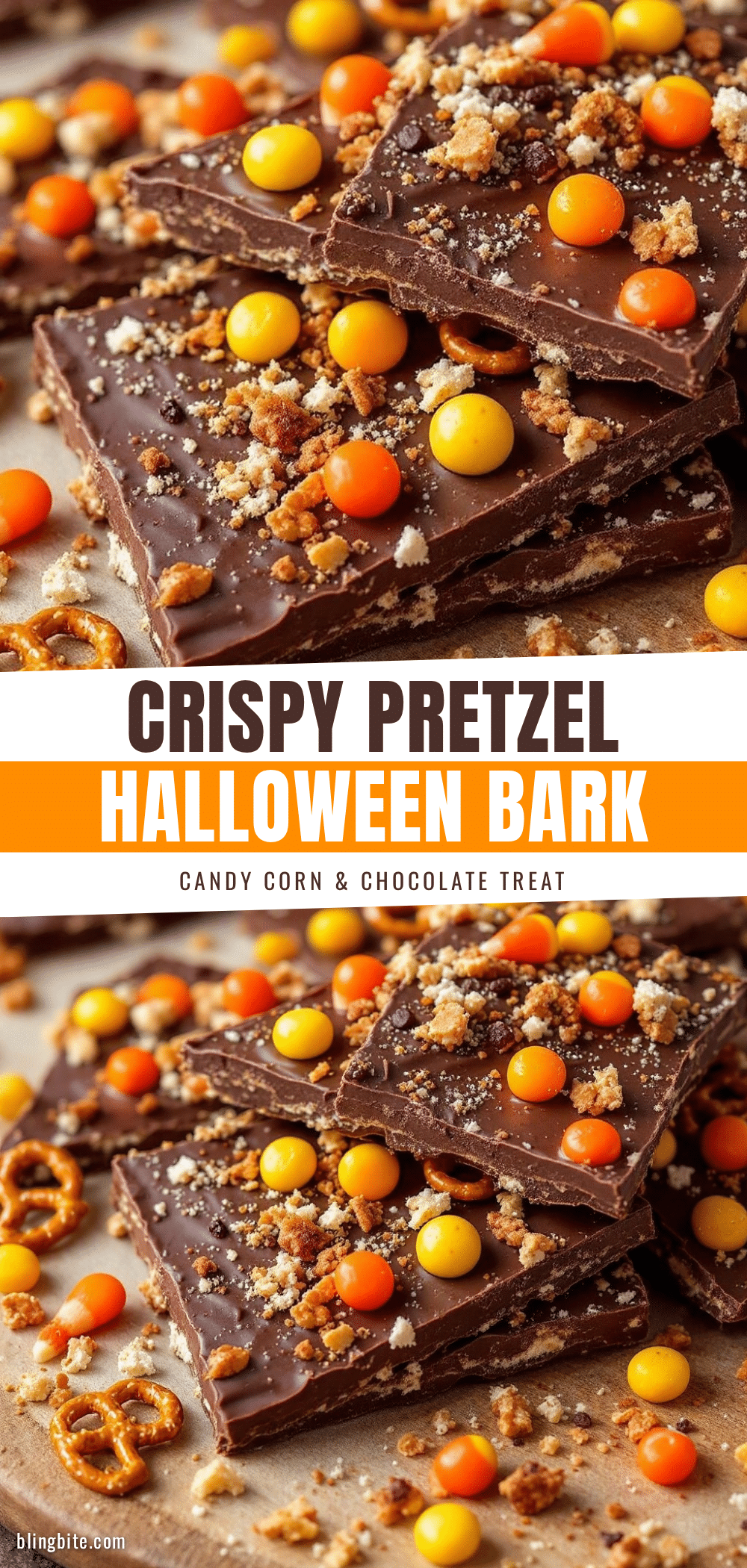 crispy halloween chocolate bark recipe