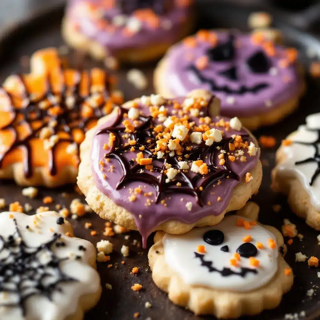 crispy halloween sugar cookies preparation steps