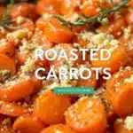 crispy herb butter roasted carrots - featured image