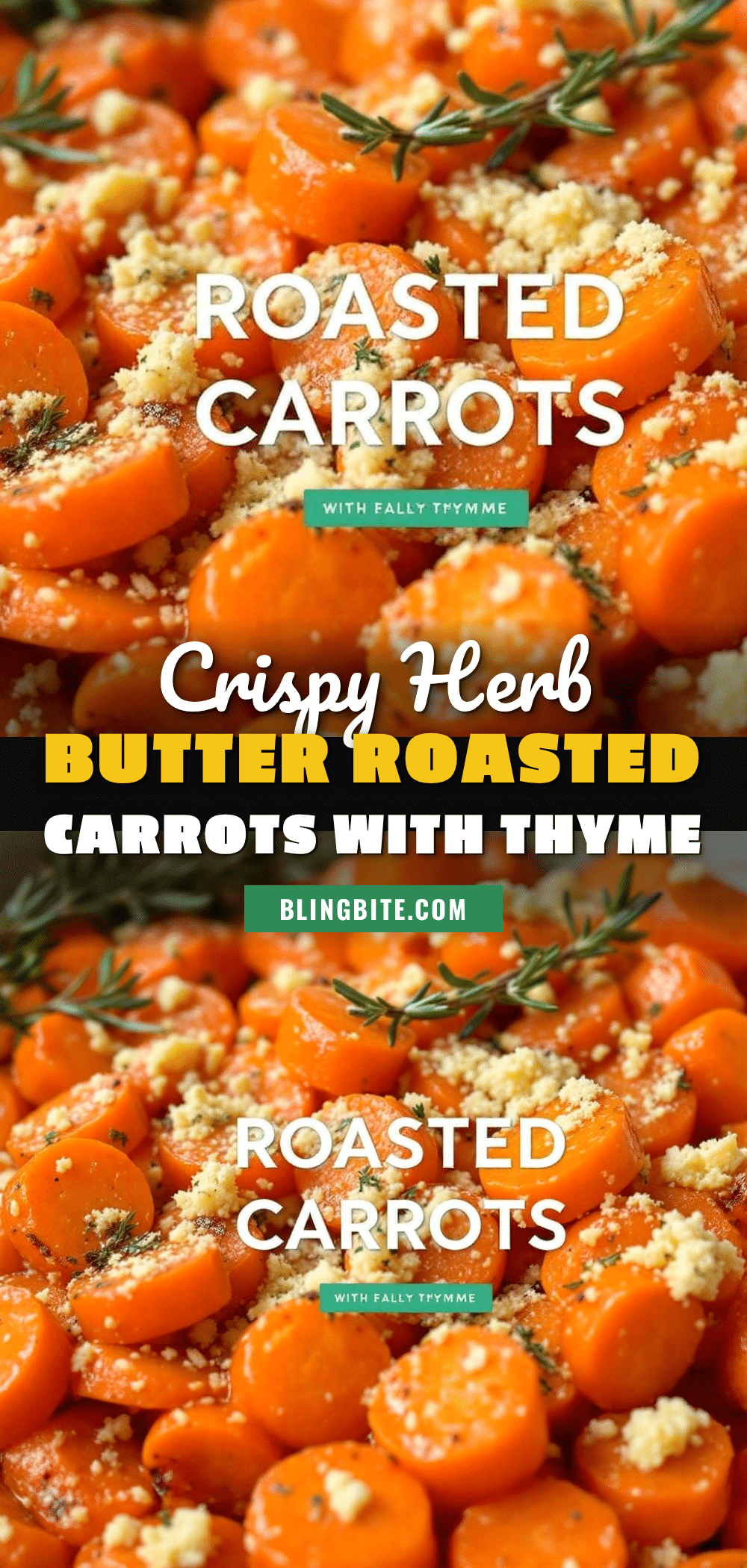 crispy herb butter roasted carrots recipe