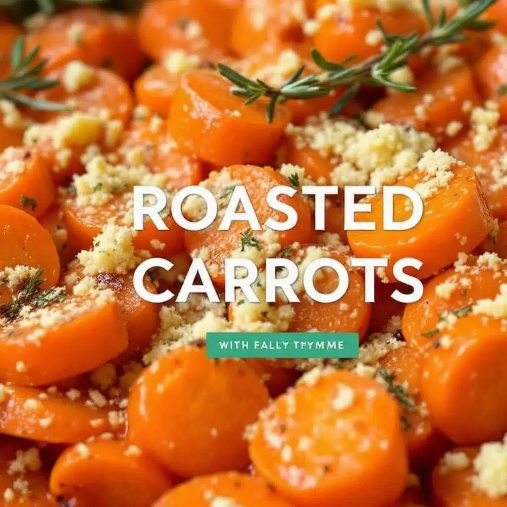 crispy herb butter roasted carrots - featured image