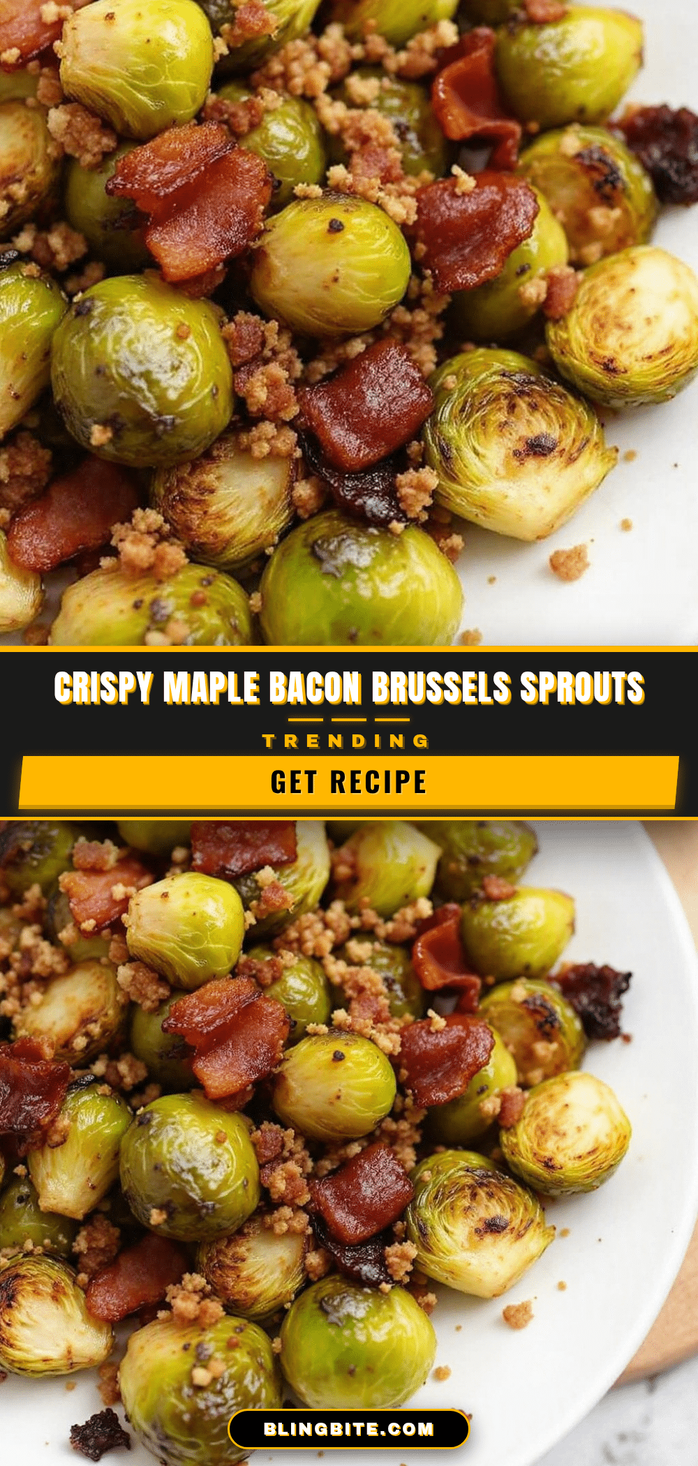 crispy maple bacon brussels sprouts recipe