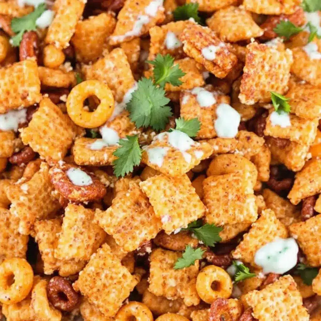 Crispy Ranch Chex Mix preparation steps