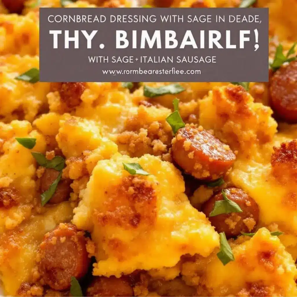 crispy sage sausage cornbread dressing preparation steps