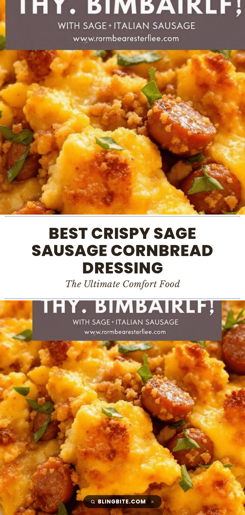 crispy sage sausage cornbread dressing recipe
