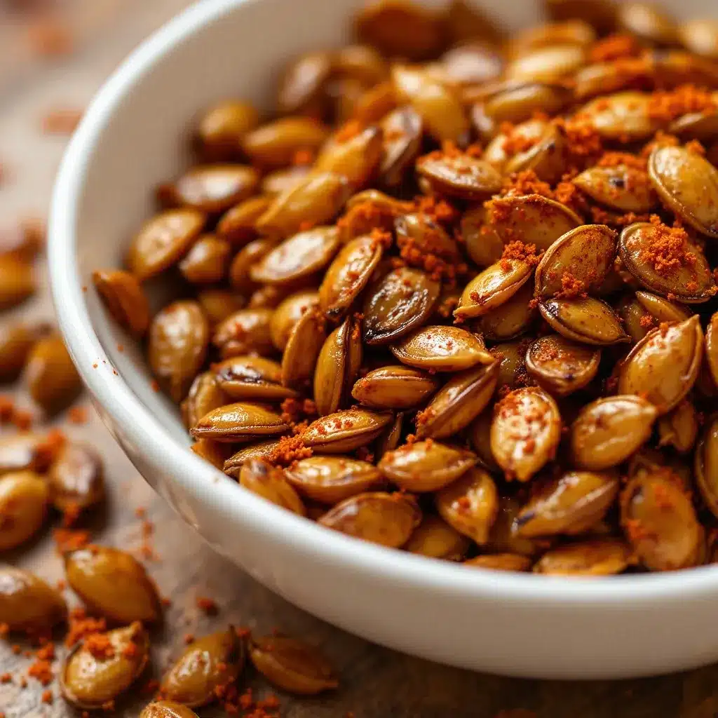 crispy smoky roasted pumpkin seeds preparation steps