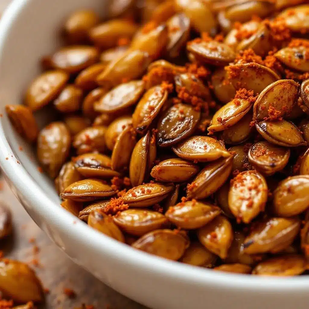 crispy smoky roasted pumpkin seeds - featured image