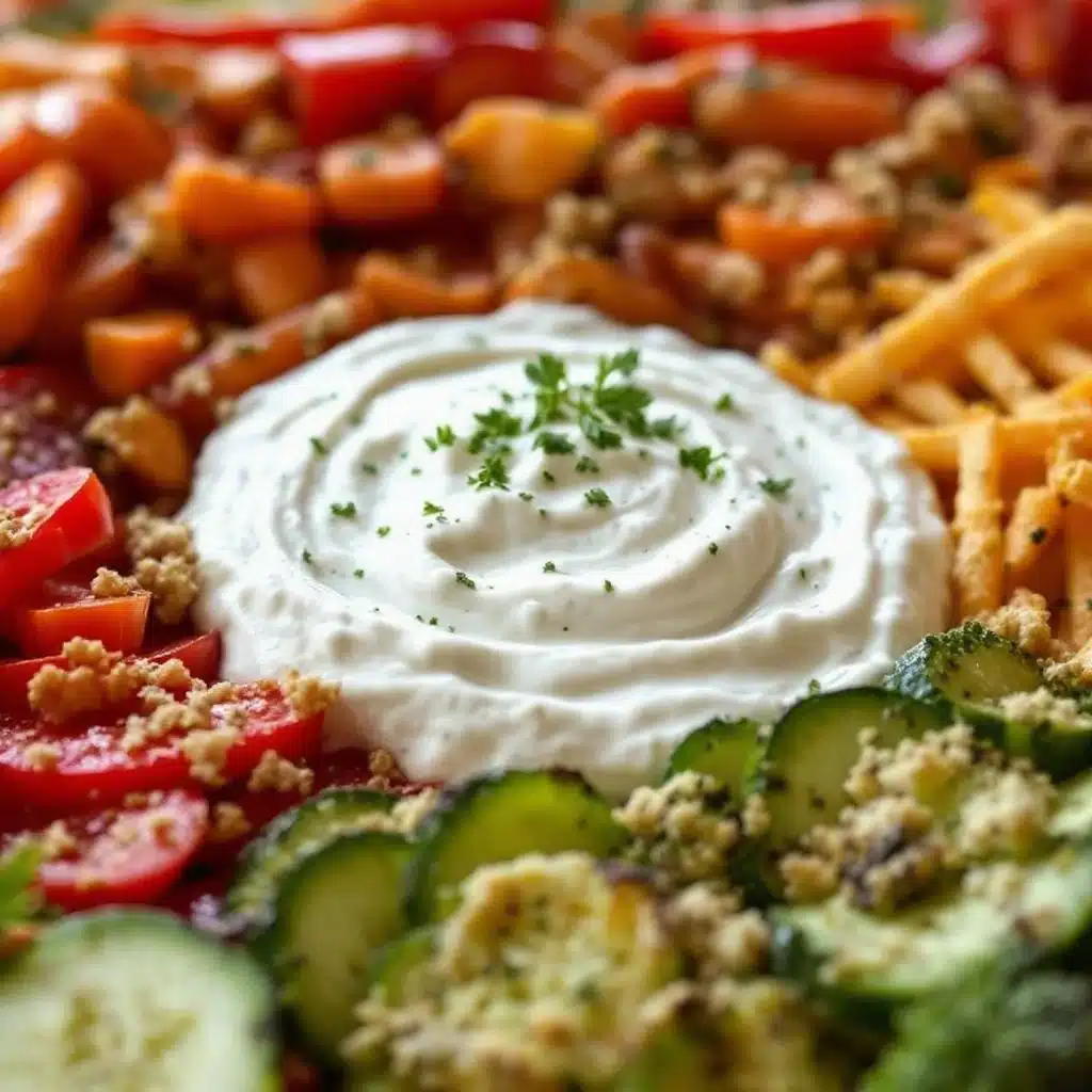 crispy spiderweb veggie platter - featured image