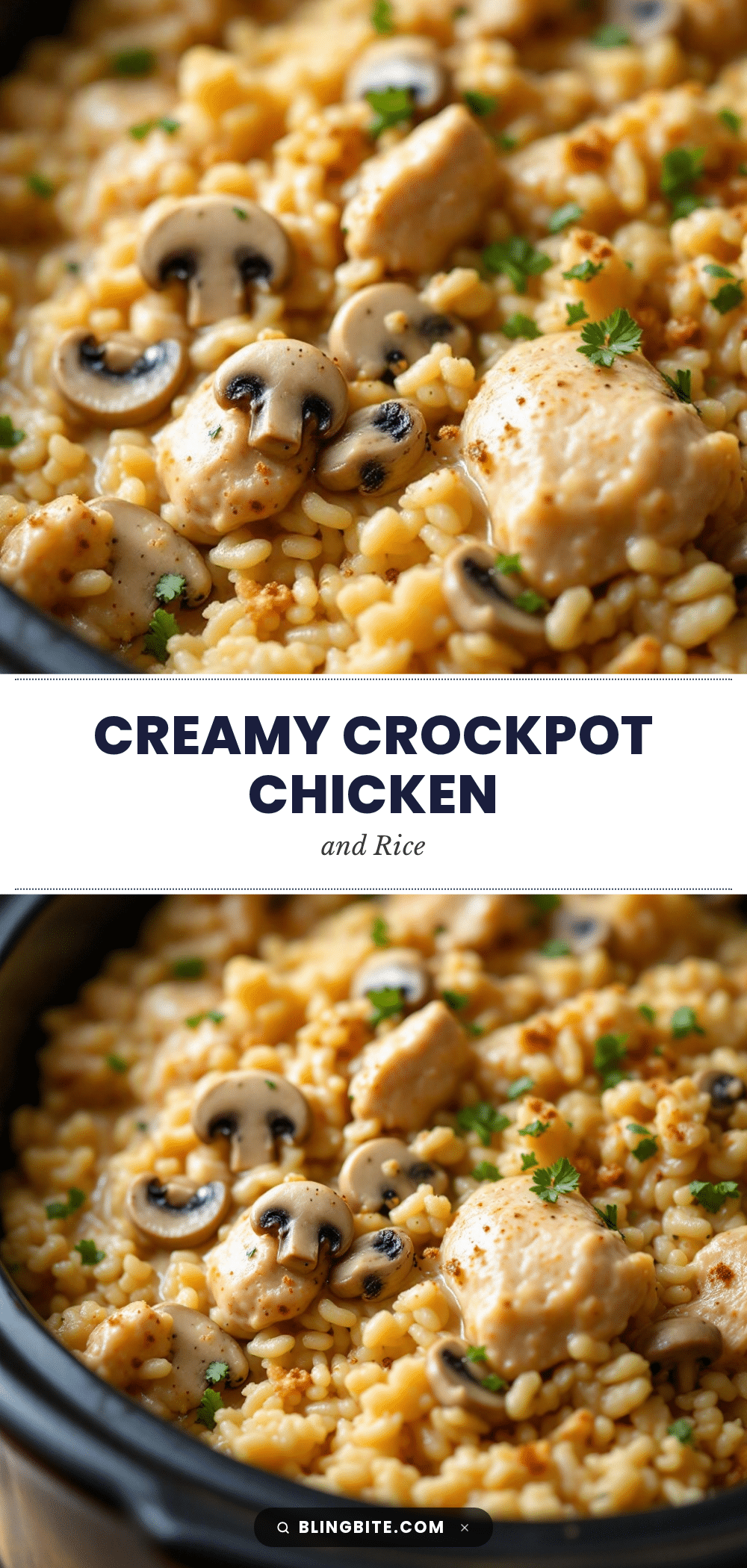 crockpot chicken and rice with cream of mushroom recipe