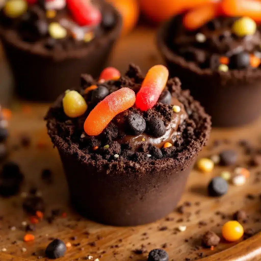 Easy Halloween Dirt Cups preparation steps