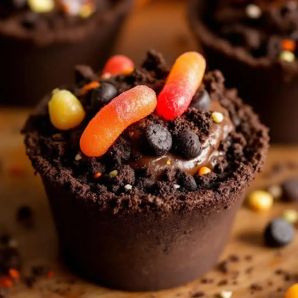 Easy Halloween Dirt Cups - featured image