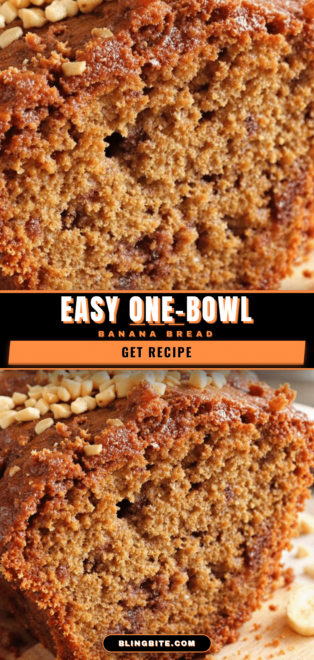 easy one-bowl banana bread recipe