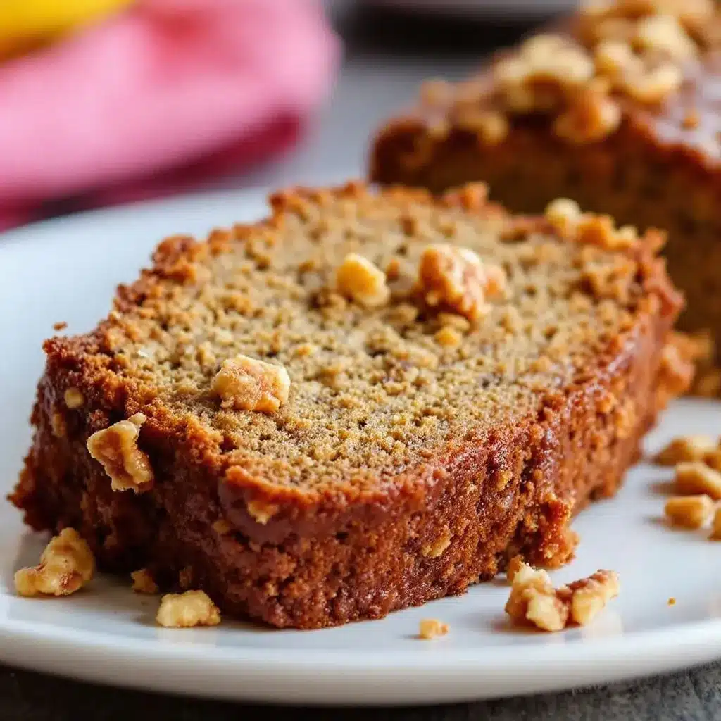 easy one-bowl banana bread with walnuts preparation steps
