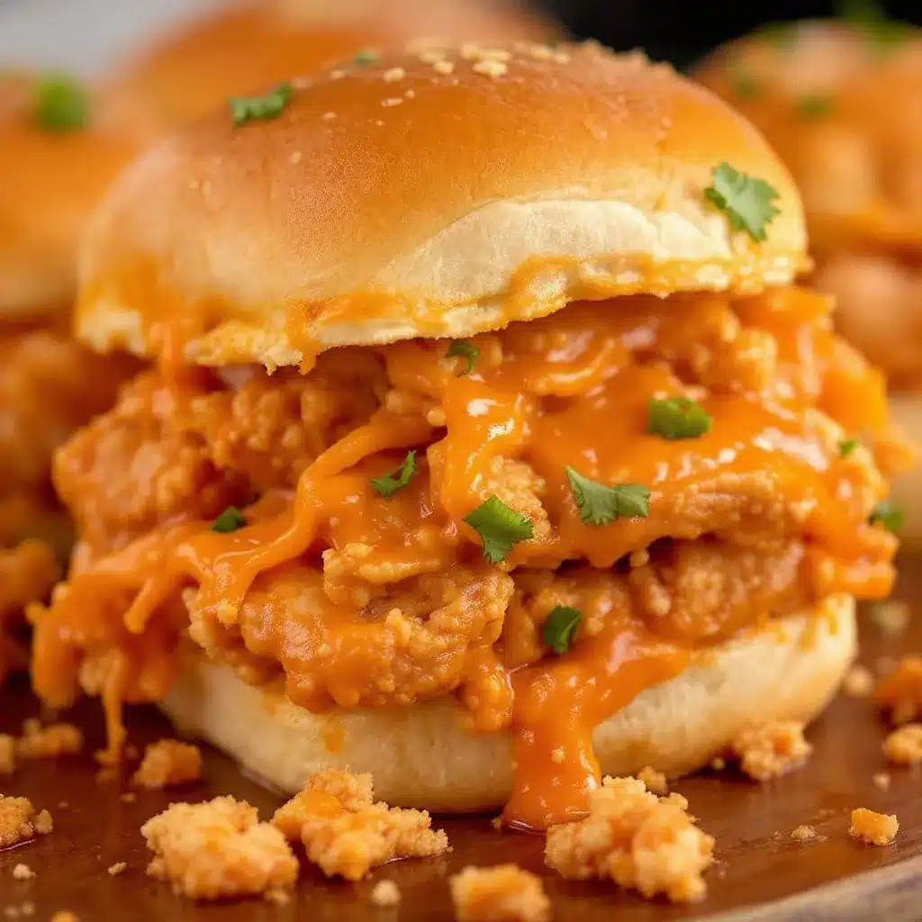 easy slow cooker buffalo chicken sliders preparation steps