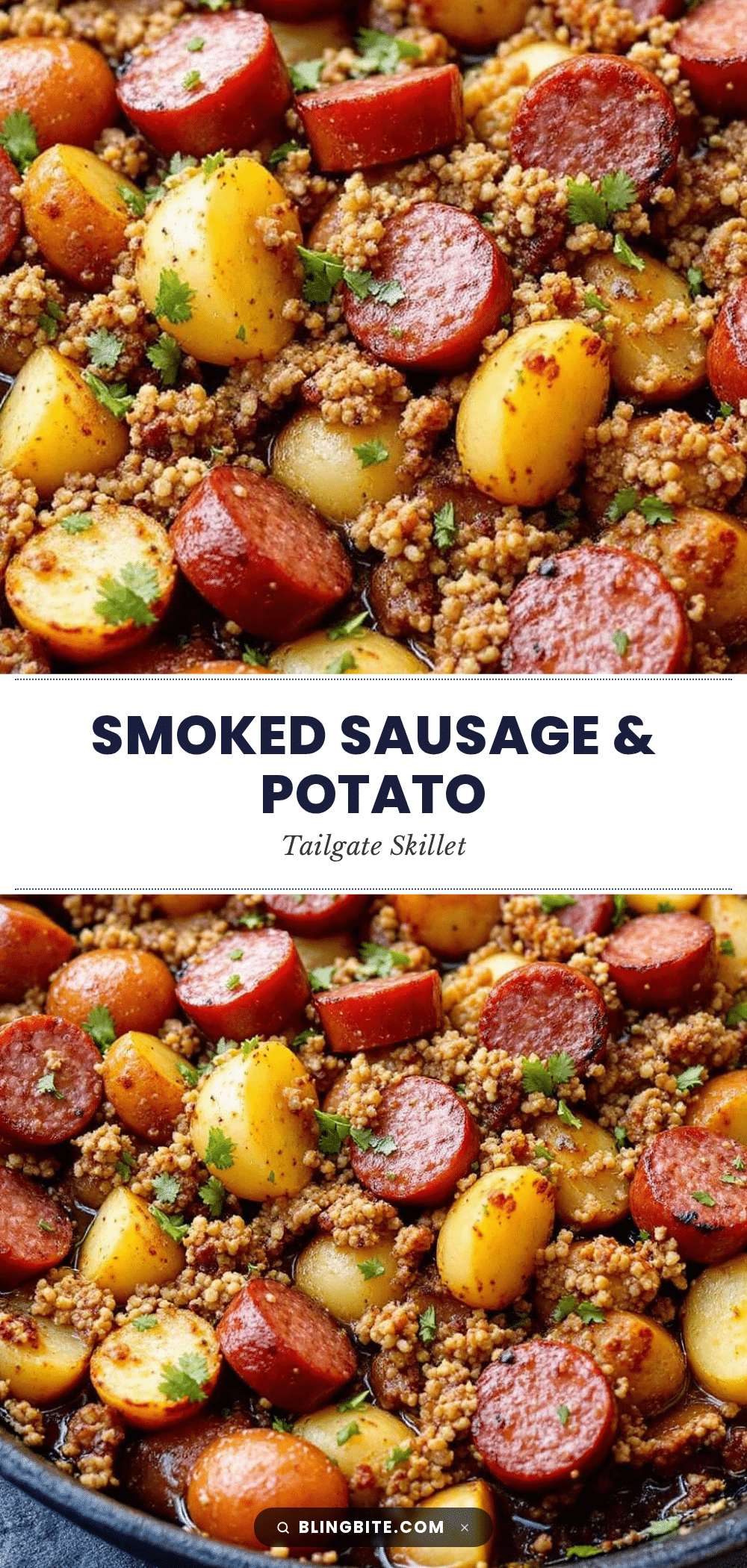 Easy Smoked Sausage and Potato Skillet recipe