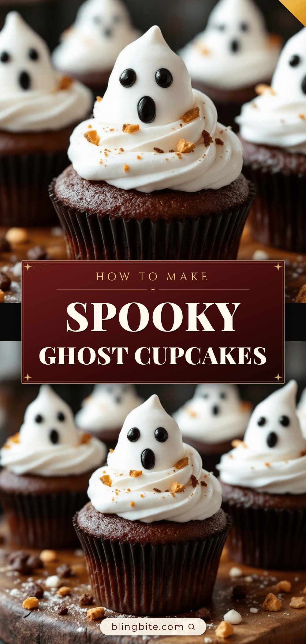 fluffy ghost cupcakes recipe