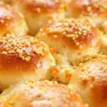 fluffy honey butter dinner rolls - featured image