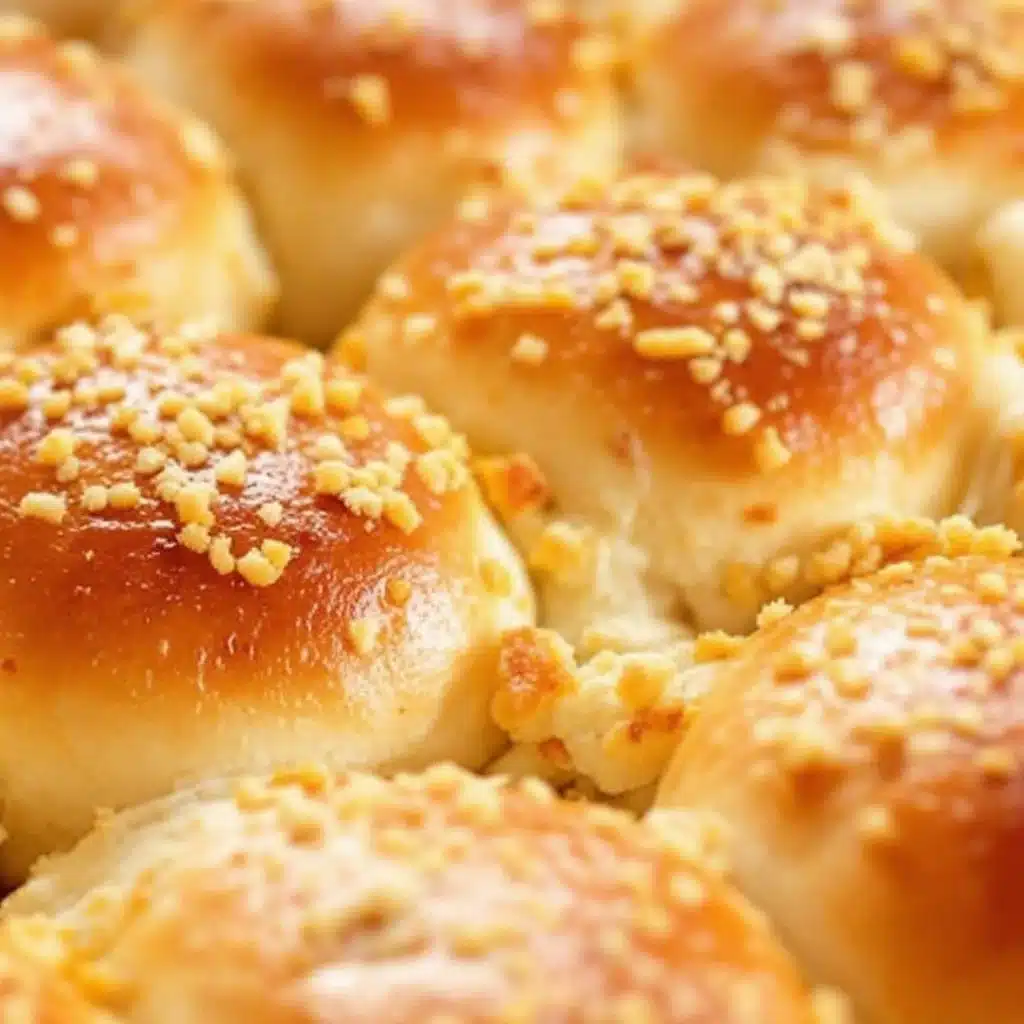fluffy honey butter dinner rolls - featured image