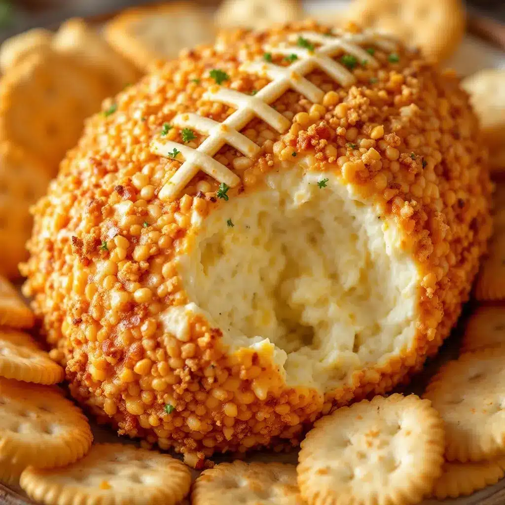 football cheese ball preparation steps