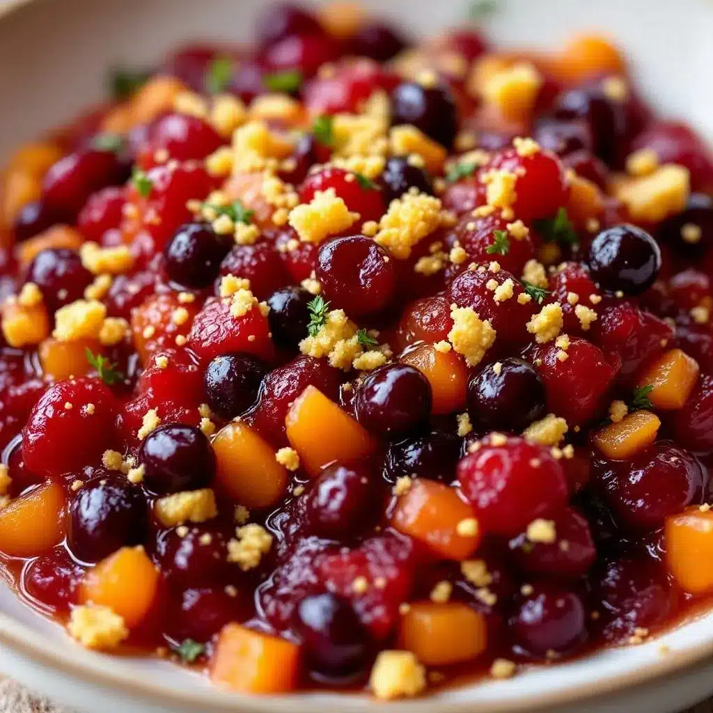 Fresh Ginger Cranberry Orange Relish preparation steps