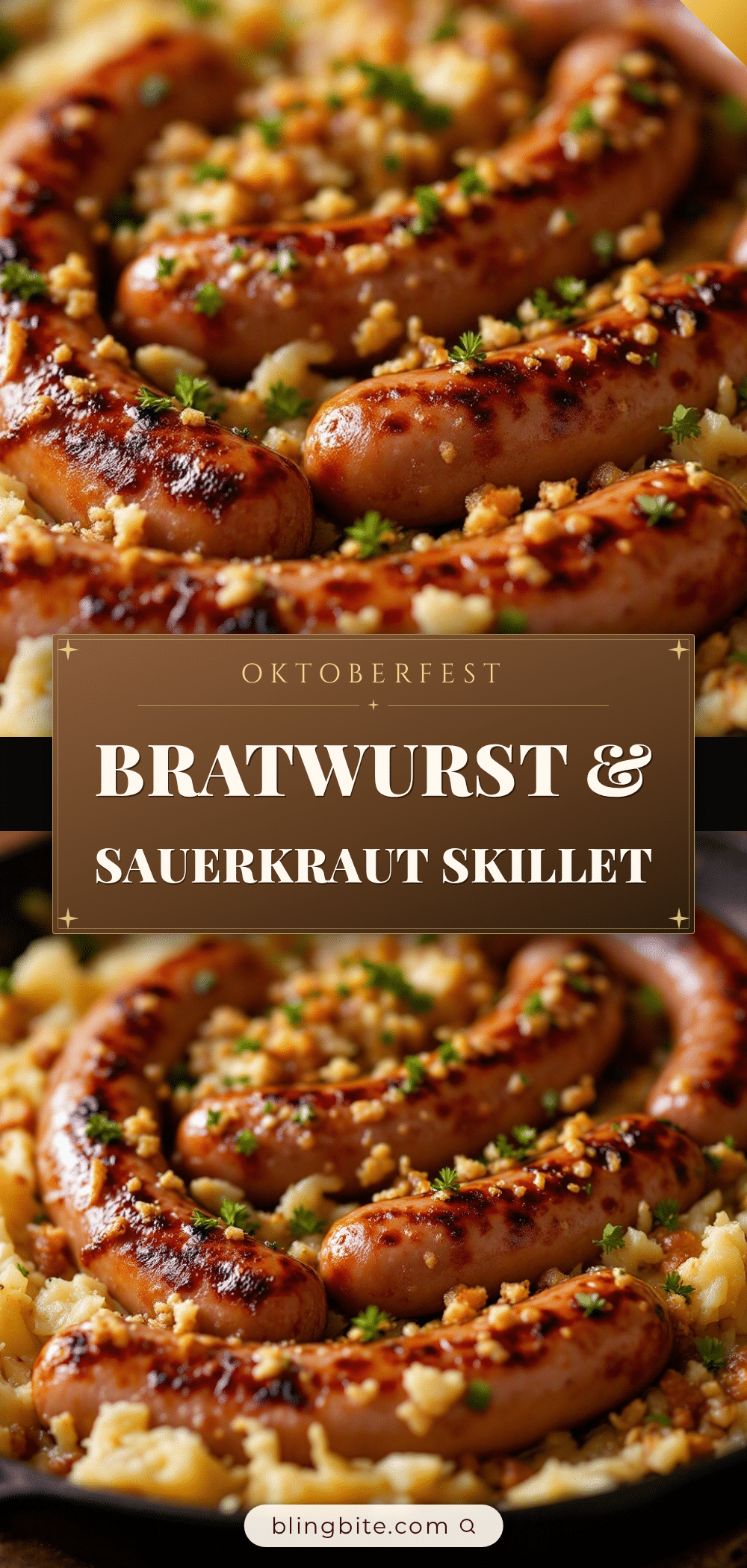 german bratwurst and sauerkraut skillet recipe